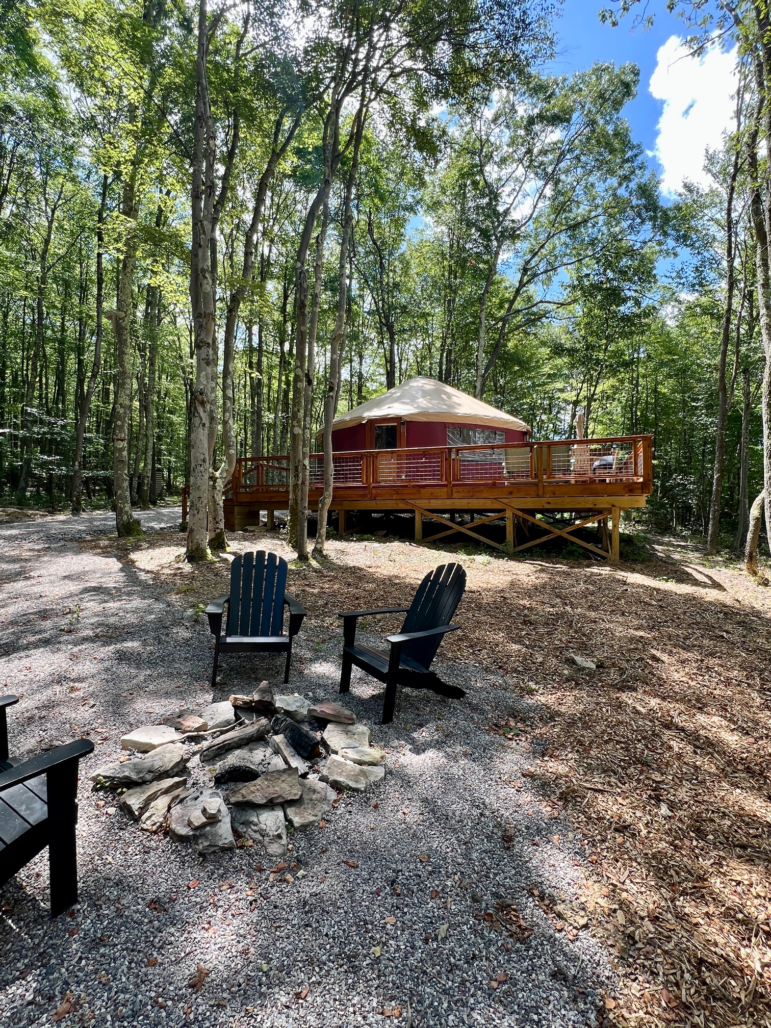 Deep Creek Lake Glamping-Sweet Springs Glamping- Yurt- Deer Pass