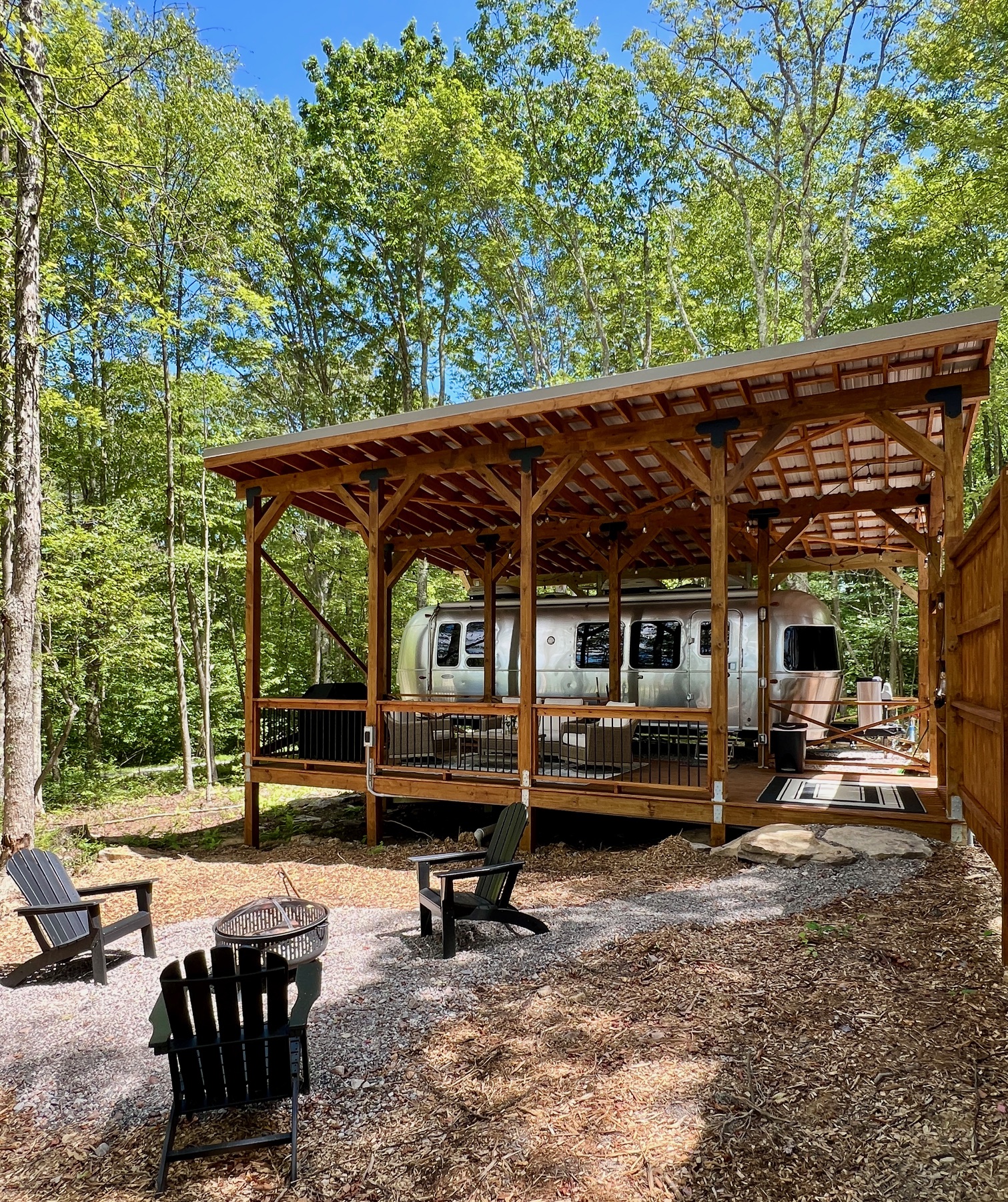 Garrett County Glamping- Deep Creek Lake Area Glamping- Airstream- Sweet Springs Glamping