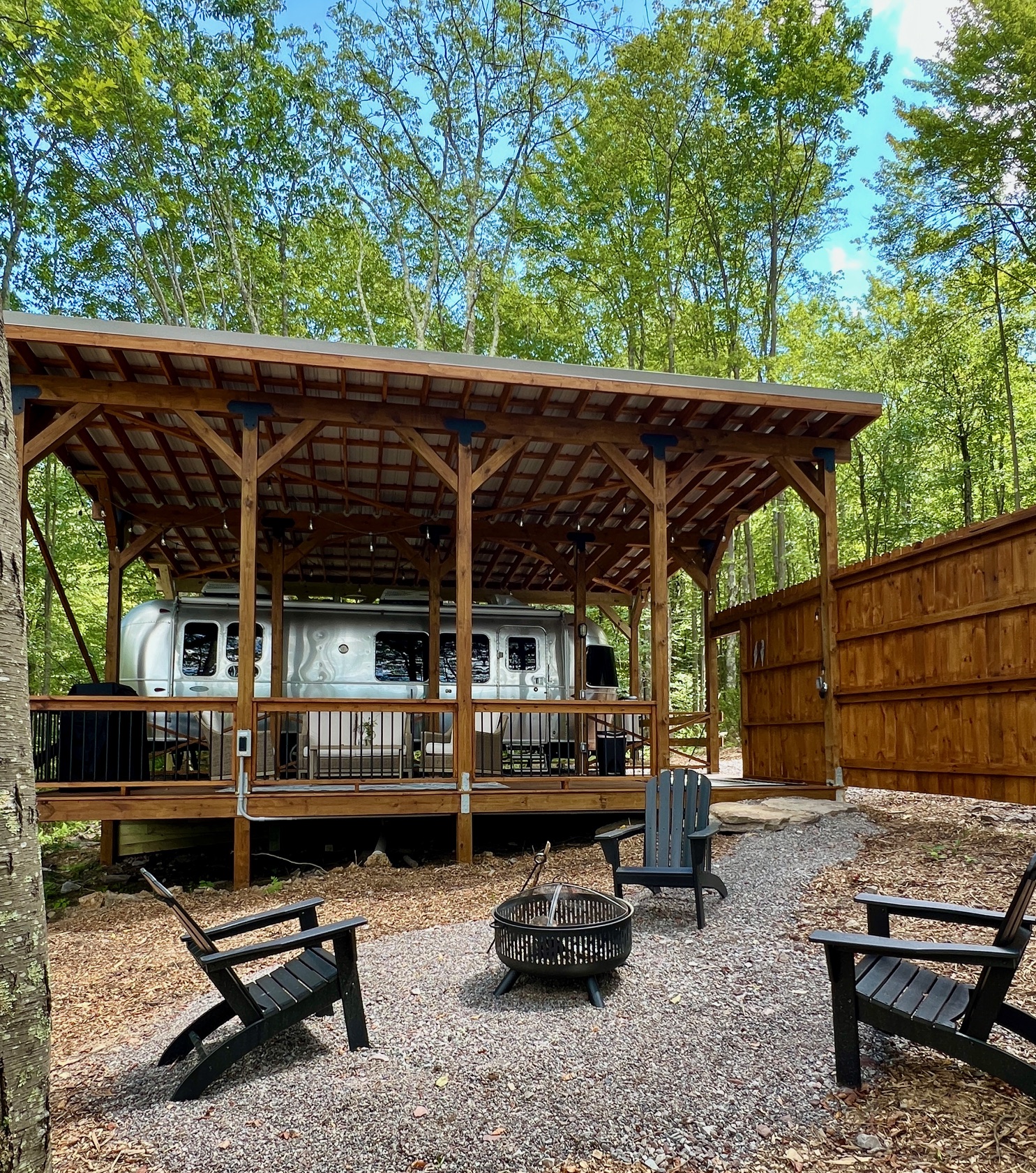Garrett County Glamping- Deep Creek Lake Area Glamping- Airstream- Sweet Springs Glamping 3